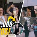 Kimberly Loaiza regala 100 mil pesos en las calles, en apoyo por la pandemia.